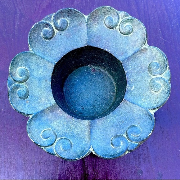 Mid Century Cast Iron Candle Holder Japan - Picture 4 of 5